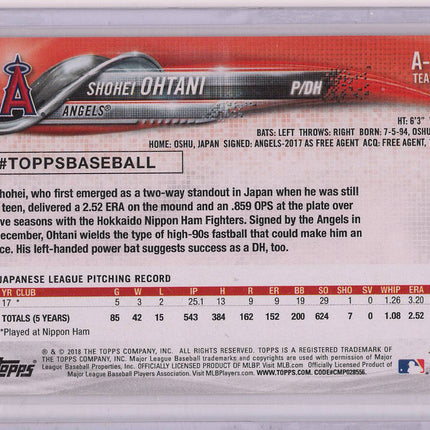 2018 Topps Shohei Ohtani RC