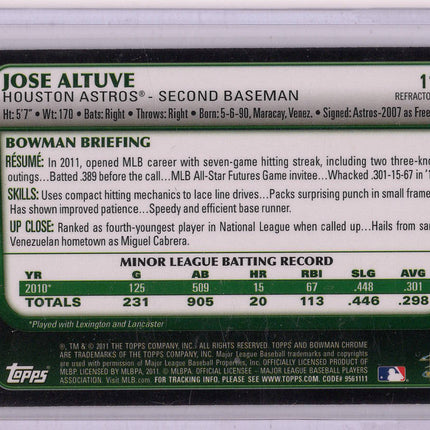 2011 Topps Bowman Chrome Refractor Jose Altuve