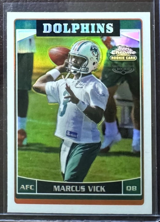 🏈 2006 Topps Chrome Refractor #218 Marcus Vick RC