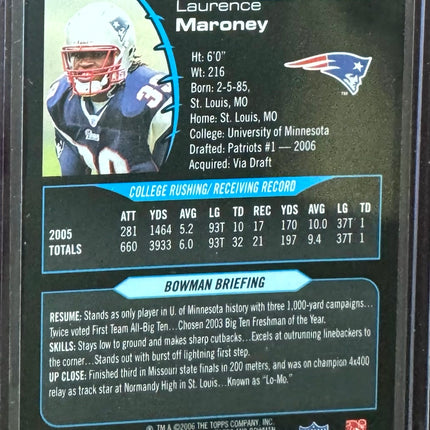 🏈 2006 Bowman Chrome Rookie #270 Laurence Maroney
