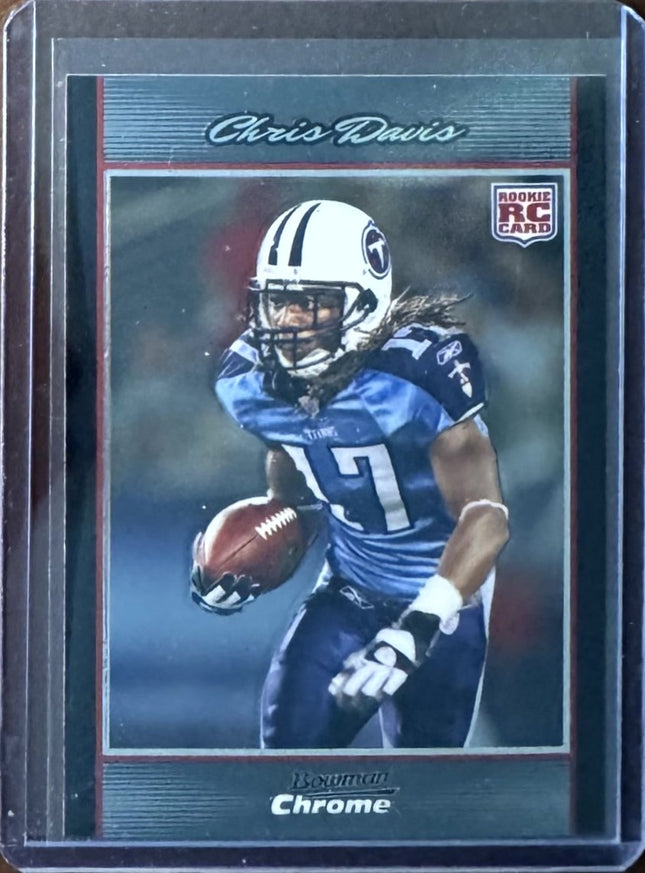 🏈 2007 Bowman Chrome Rookie #BC107 Chris Davis