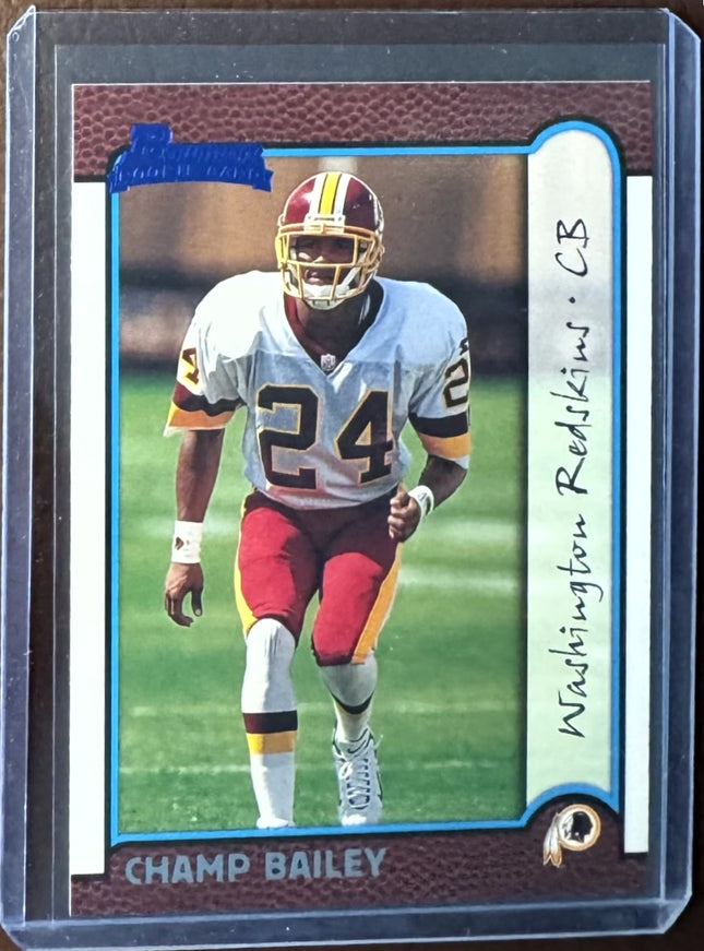 🏈 1999 Bowman Champ Bailey Rookie #177, Washington