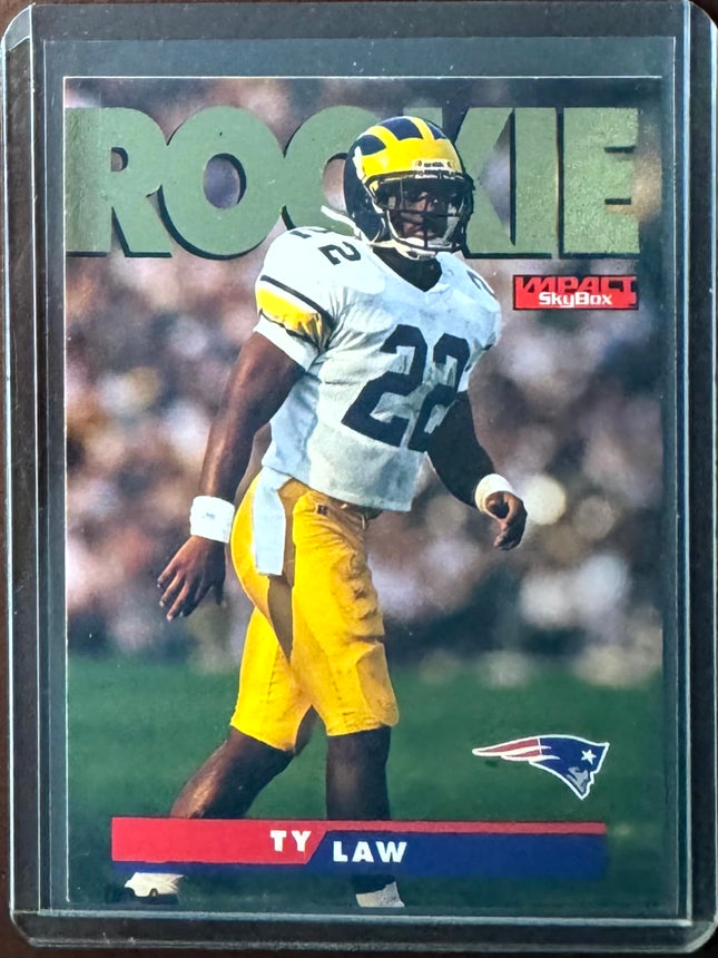🏈 1995 SkyBox Impact #187 Ty Law Rookie