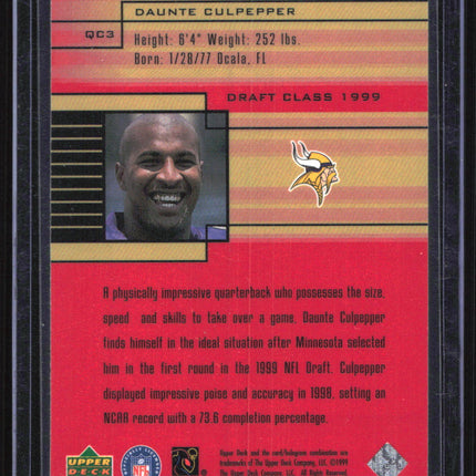 🏈 1999 Upper Deck Quarterback Class | Daunte Culpepper