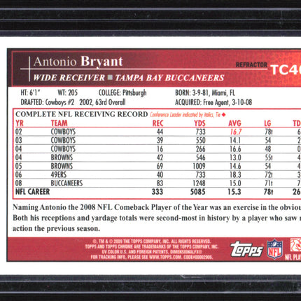 🏈 2009 Topps Chrome Refractor | Antonio Bryant