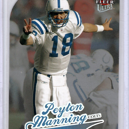 2004 Fleer Ultra Platinum Medallion Peyton Manning ( missing serial #)