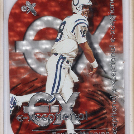 2000 Fleer E-xceptional Peyton Manning 2 of 15 XC