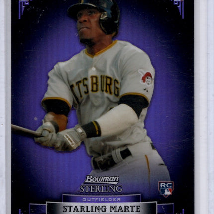 2011 Topps Starling Marte Bowman Sterling Purple Refractor Rookie Card 06/10!