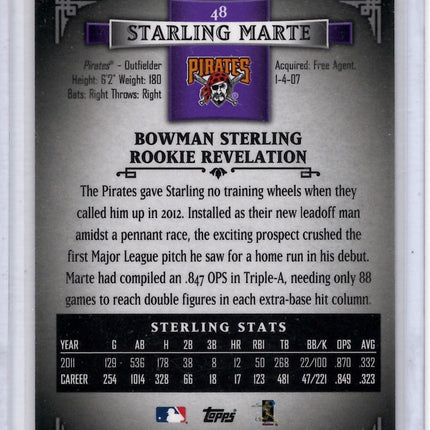 2011 Topps Starling Marte Bowman Sterling Purple Refractor Rookie Card 06/10!