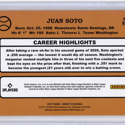 2021 Panini Donruss Highlight Juan Soto 062/149