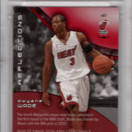 2003-04 UD Reflections Rookie Dwayne Wade 117/500, Beckett graded 9.5