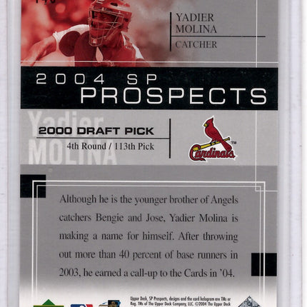 2004 Upper Deck SP Prospects Yadier Molina