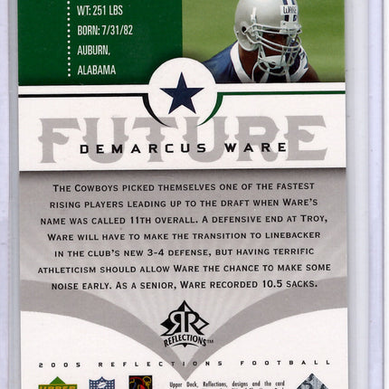 2005 Upper Deck Reflections Future Demarcus Ware 37/75 RC!