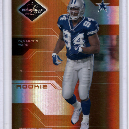 2005 Leaf Limited Demarcus Ware Rookie Card 022/100!