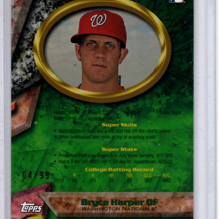 2011 Bowman's Best Refractor Bryce Harper RC 64/99!