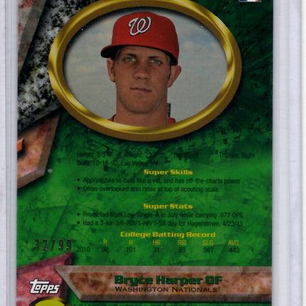 2011 Bowman's Best Refractor RC Bryce Harper 32/99!