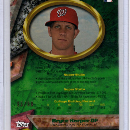 2011 Topps Bowman's Best Refractor Bryce Harper RC 95/99!