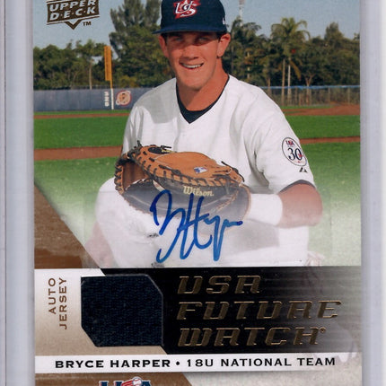 2009 Upper Deck USA Baseball Future Watch Autograph Bryce Harper 351/899