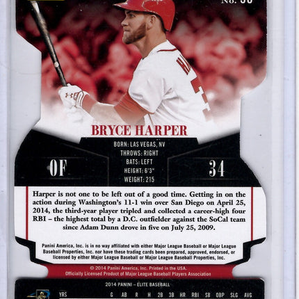 2014 Panini Elite Status Bryce Harper 16/49!