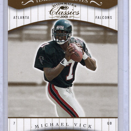 2001 Panini Donruss Classics Michael Vick Rookie card 098/100!